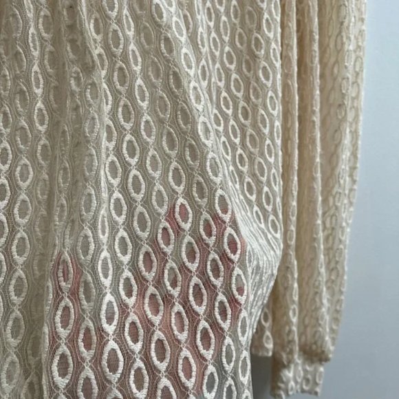 Zara Embroidered Tulle Top S - Picture 10 of 13